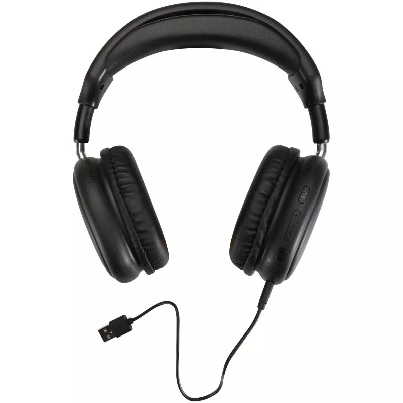 Alzir bezprzewodowy zestaw słuchawkowy Bluetooth® wokółuszny z tworzyw sztucznych pochodzących z recyklingu - Czarny (12448490)