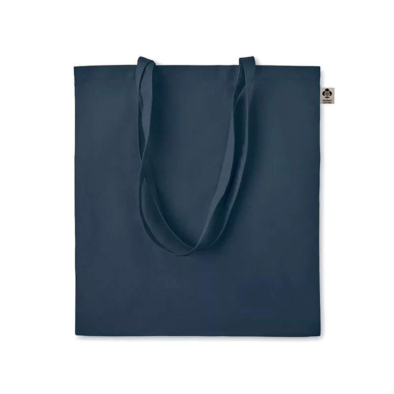 Torba z bawełny organicznej 140 g/m² ZIMDE COLOUR - Francuski Granat (MO6189-85)