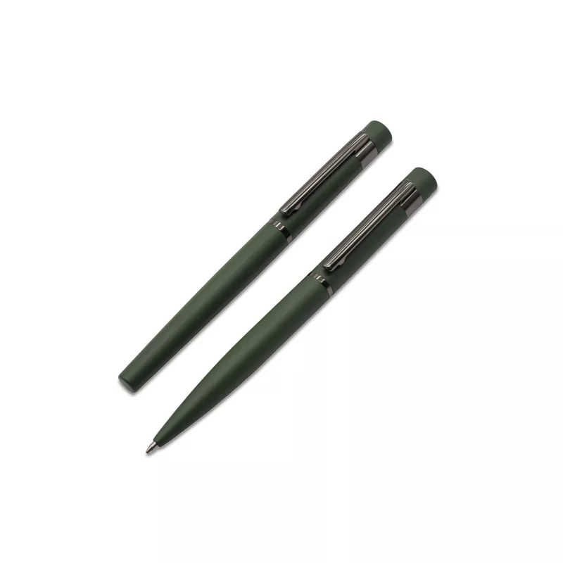 Zestaw piśmienniczy Softis - ciemny zielony (R02338.51)