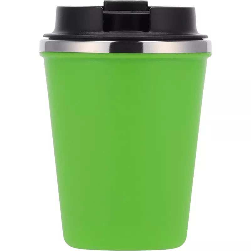 Kubek termiczny 350 ml z powłoką z recyklingu METODY - jasnozielony (8496229)