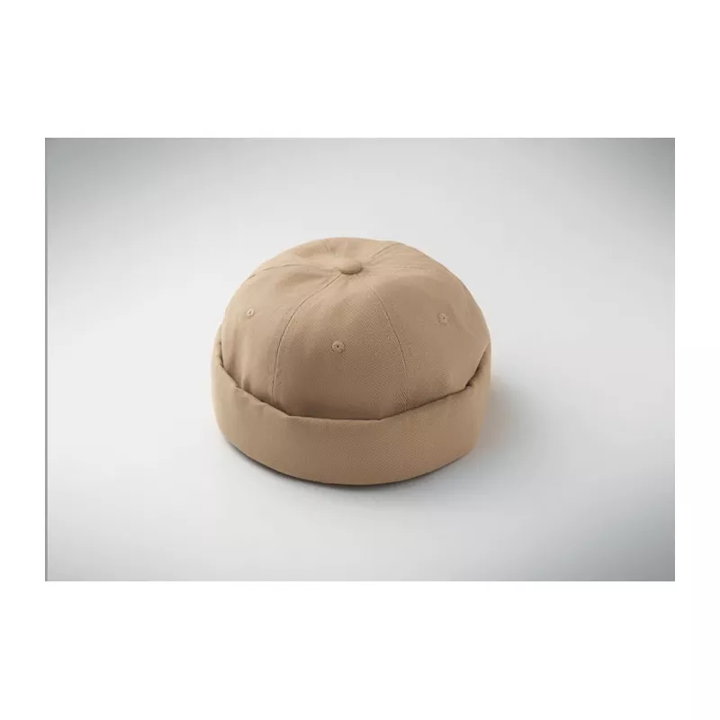 Czapka docker ze szczotkowanej bawełny 260 g/m² DOCK - Khaki (MO2923-39)