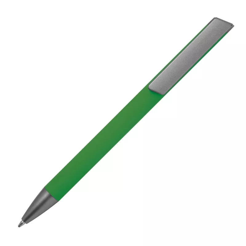 Długopis aluminiowy z dużym klipsem SOUTHAMPTON - zielony (556009)