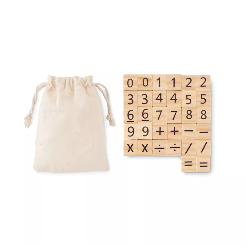 Gra edukacyjna do liczenia z drewna EDUCOUNT - Bezowy (MO6398-13)