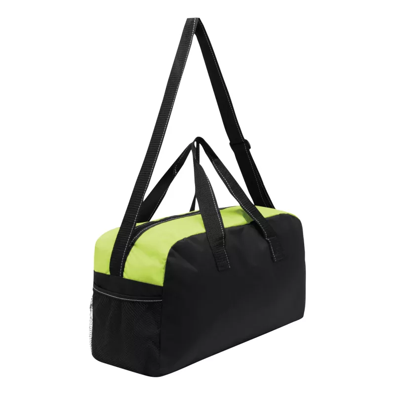 Sportowa torba FITNESS - czarny, jasnozielony (56-0808557)