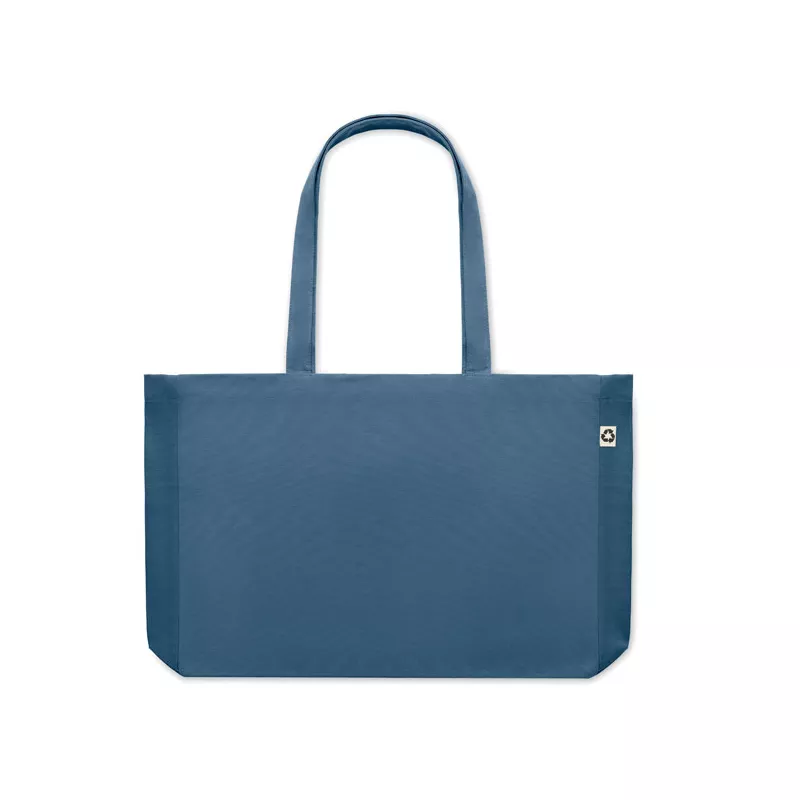 Torba z bawełny z recyklingu 280 g/m² RESPECT COLOURED - Niebieski (MO6380-04)