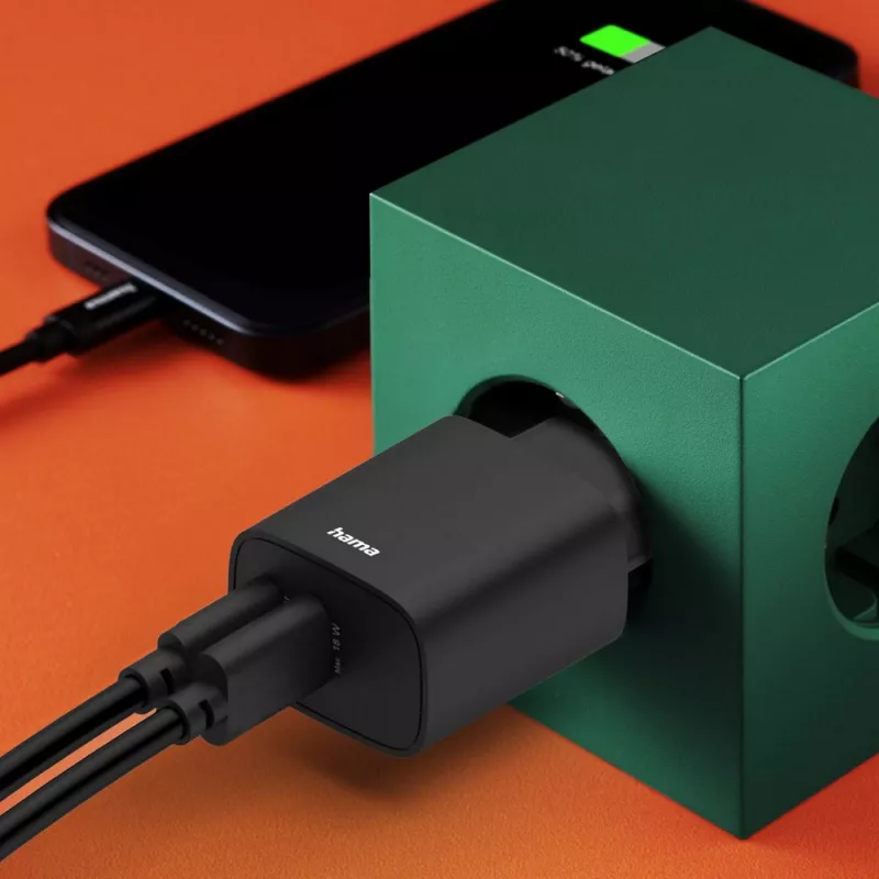 Ładowarka ścienna 30W Hama - czarny (VH019-03)