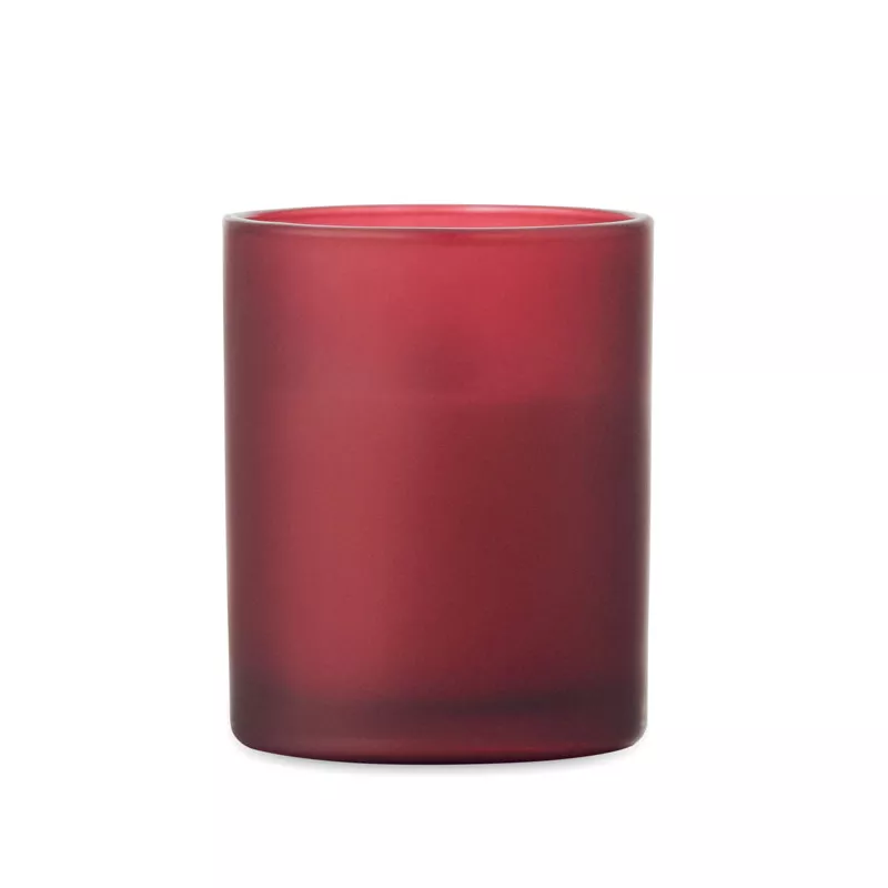 Świeca zapachowa wanilia w szkle 80 g KIVAS WOOD - Burgund (MO2708-02)