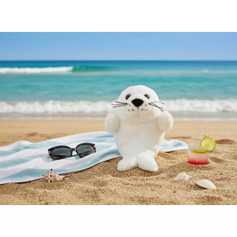 Pluszowa foka | Zeal - biały (HE846-02)