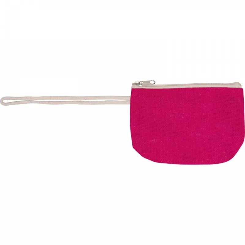 Torba z juty z portfelem MILDRED - różowy (6086511)