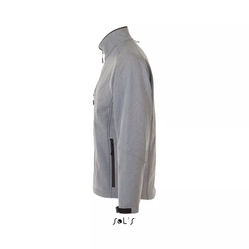 Softshell męski 3-warstwowy 340 g/m² Sol's RELAX - Szary Melanż (S46600-GM)