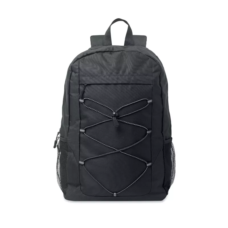 Plecak RPET 600D ze sznurkiem HIGE - Czarny (MO2491-03)