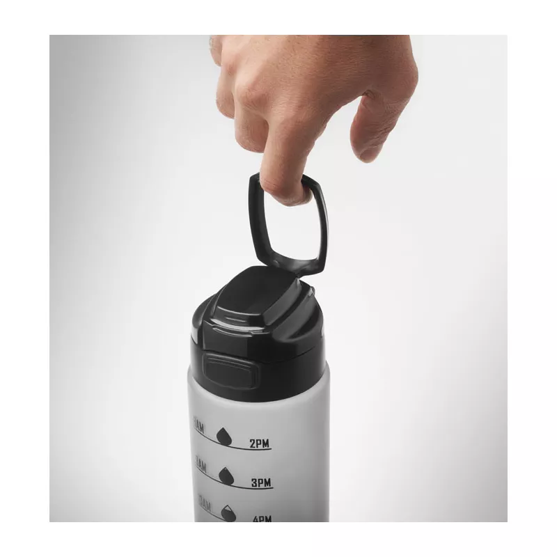 Butelka sportowa z RPET 1000 ml LEVEL - Bialy (MO2409-06)