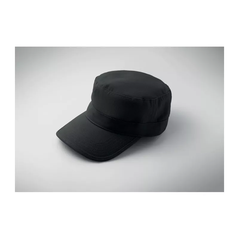 Czapka wojskowa bawełniana 260 g/m² FIELD - Czarny (MO2867-03)