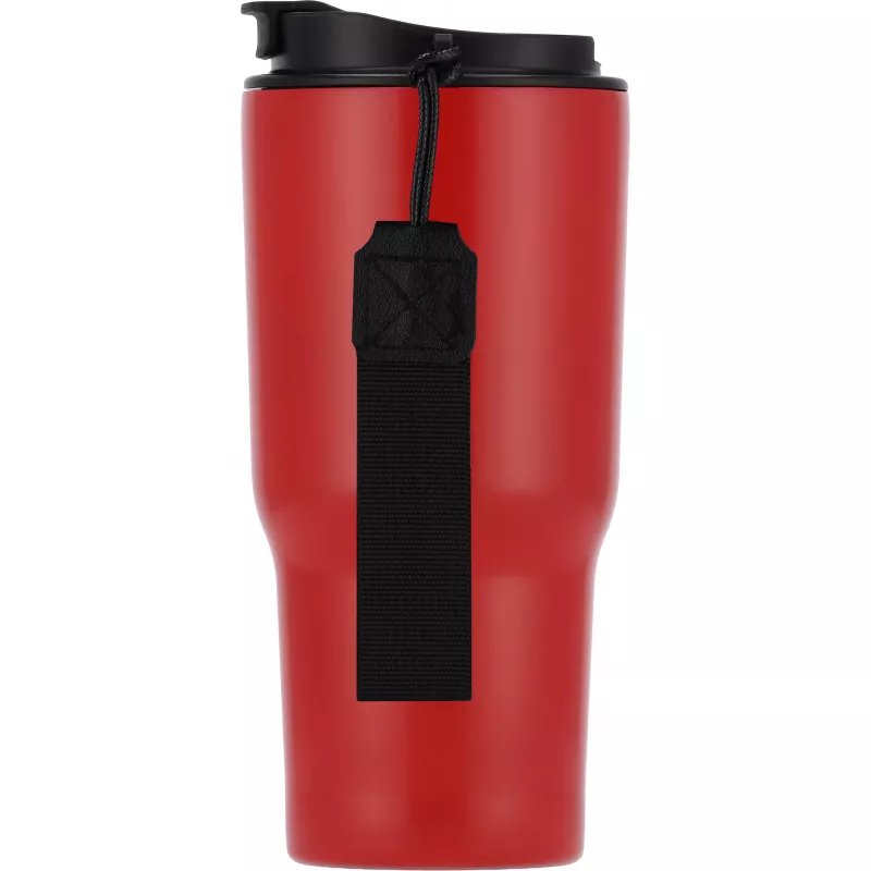 Kubek termiczny 550 ml ze stali z recyklingu DANA - czerwony (8523905)