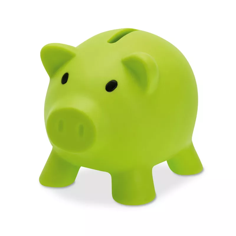 Skarbonka świnka z PVC SOFTCO - Limonka (MO8132-48)