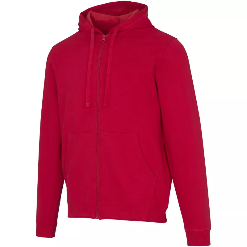Jasper bluza unisex z kapturem z materiału organicznego pochodzącego z recyklingu z certyfikatem OCS, o gramaturze 280 g/m² - Czerwony (39666-RED)