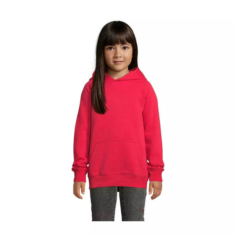 Bluza dziecięca z kapturem Sol's STELLAR KIDS - Czerwony (S03576-RD)