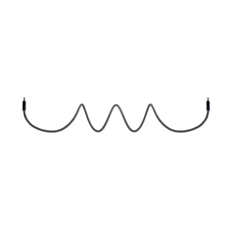 Kabel magnetyczny pleciony USB-C 60W z RPET BRAID - Bialy/Czarny (MO2778-33)