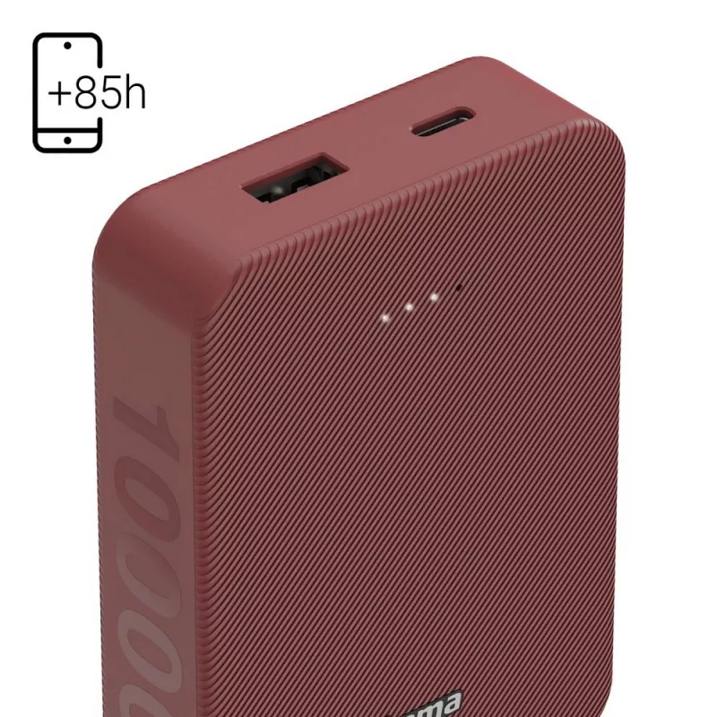 Power bank 10000 mAh Hama Power Pack - czerwony (VH023-05)