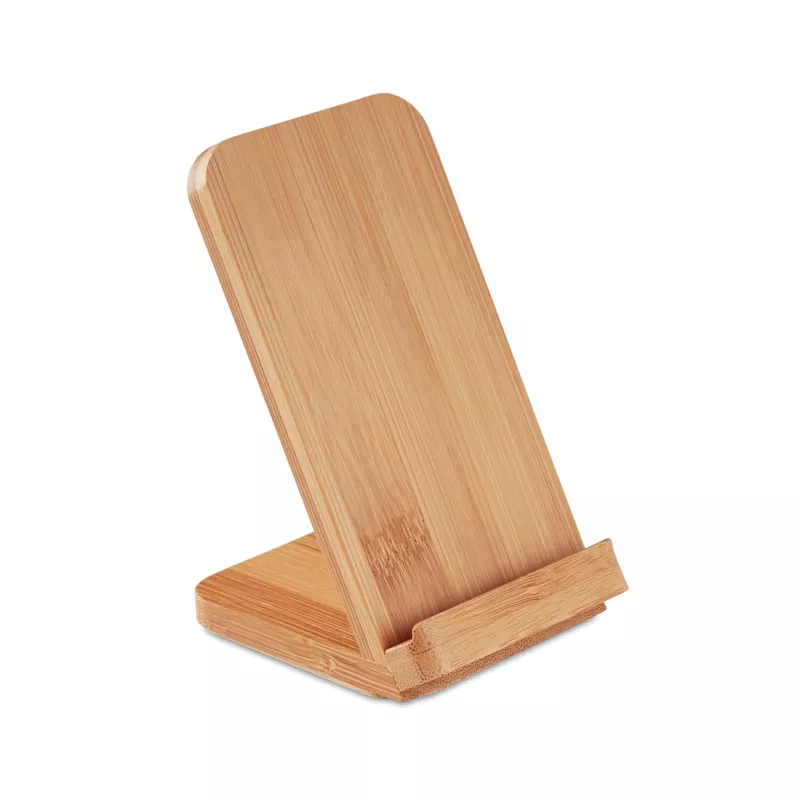 Ładowarka ze stojakiem 15W WIRESTAND - Drewna (MO9692-40)