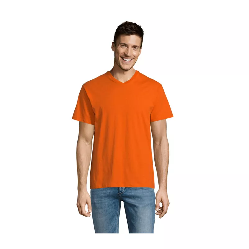 Koszulka męska V-neck 150 g/m² Sol's VICTORY - Pomaranczowy (S11150-OR)