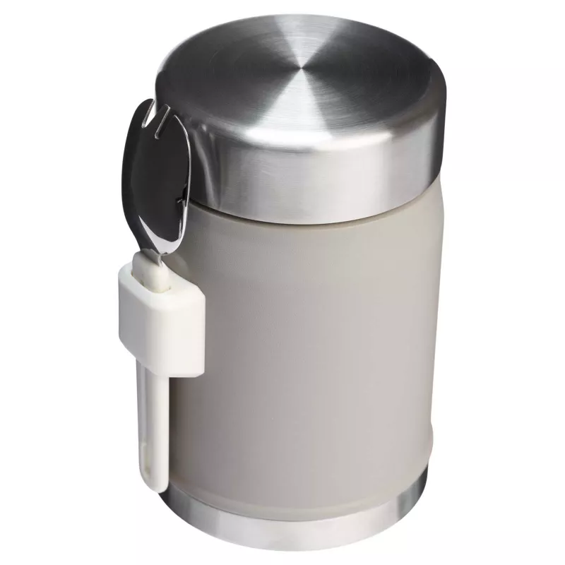Słoik na żywność Stanley Legendary z łyżko-widelcem, o pojemności 400 ml - Szary (10088182)