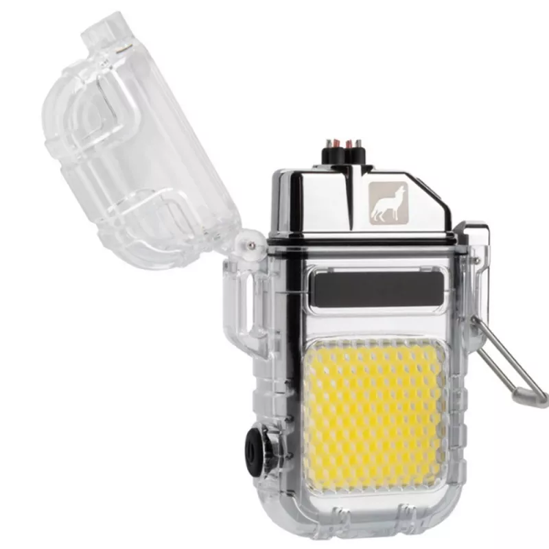 Zapalniczka elektryczna z latarką CALBUCO Schwarzwolf - przeźroczysty (H6800300AJ366)