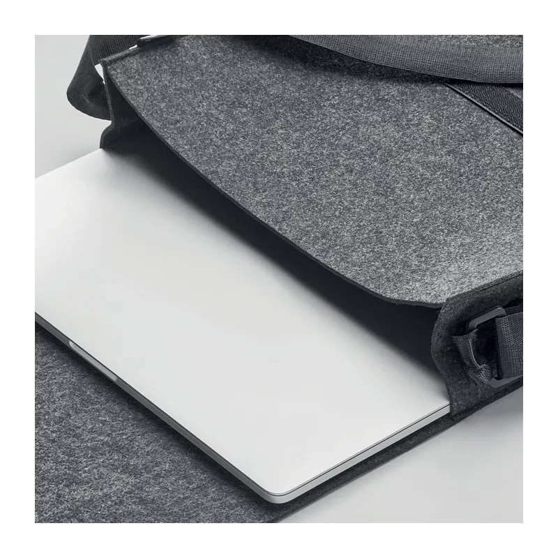 Torba na laptop 15" z filcu RPET BAGLO - Kamienny Szary (MO6186-15)
