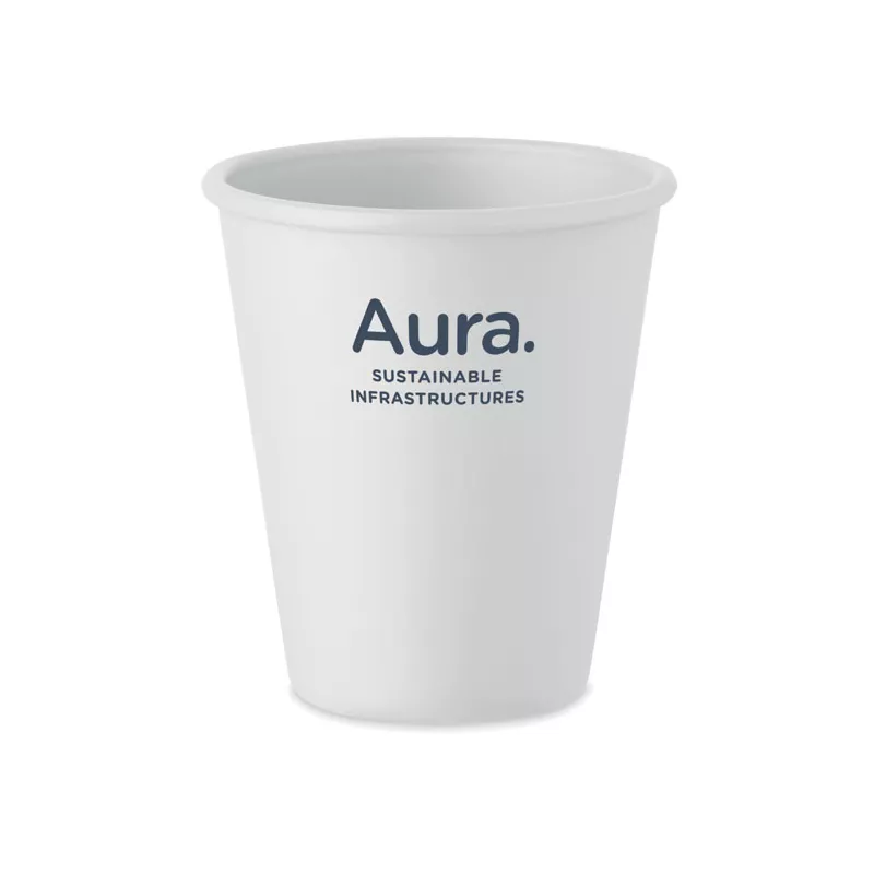 Kubek wielorazowy z PLA 200 ml CUPFUL - Bialy (MO2607-06)