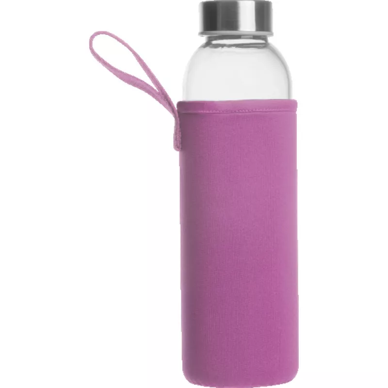 Butelka szklana KLAGENFURT 500 ml - różowy (084211)