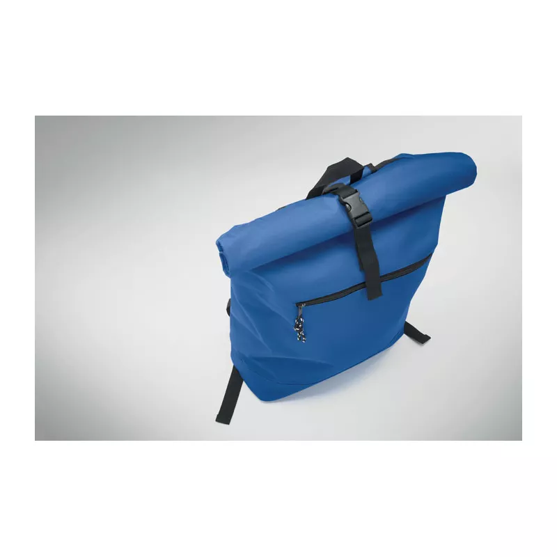 Plecak rolltop na laptop 15" z poliestru 600D IREA - Niebieski (MO2170-37)