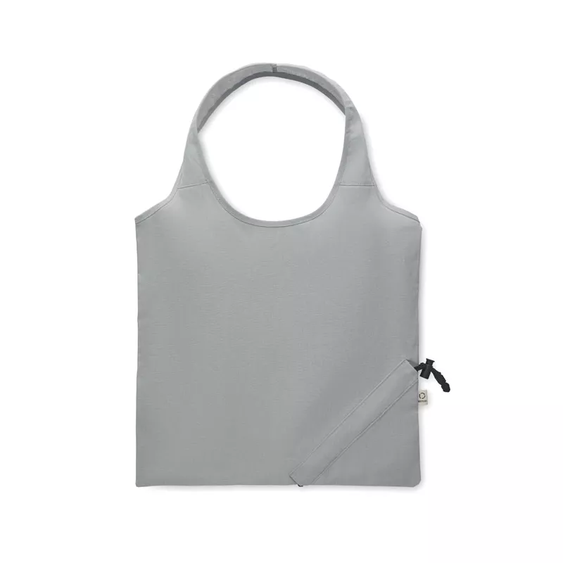 Torba składana z recyklingu 140 g/m² CARRIE COLOUR - Szary (MO2487-07)