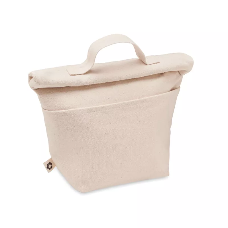 Torba termiczna na lunch z bawełny z recyklingu RECOBA - Bezowy (MO6751-13)