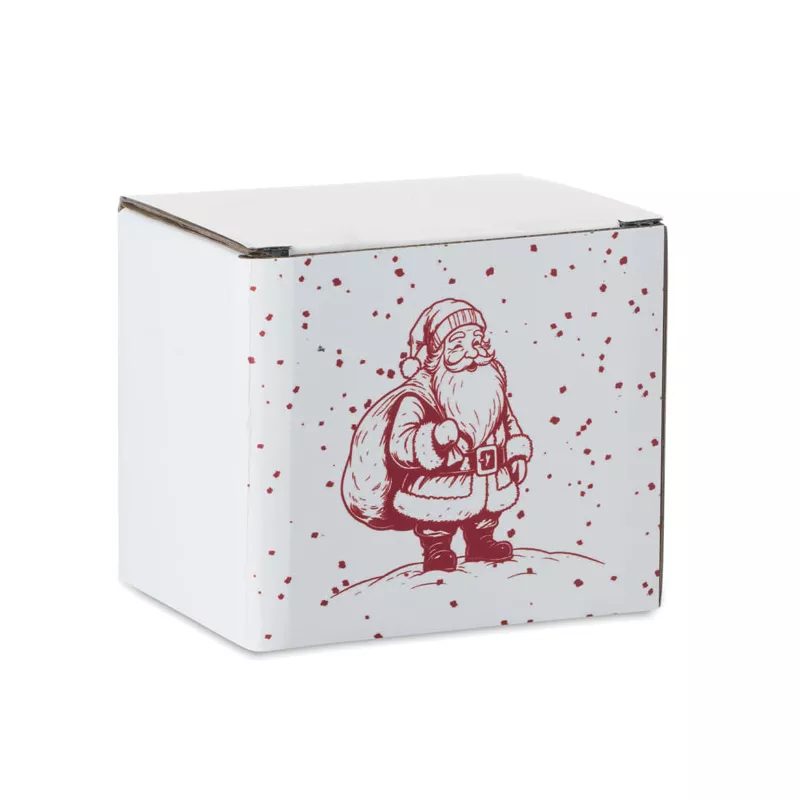 Kubek ceramiczny świąteczny 300 ml FESTIMUG - Bialy/Czerwony (CX1571-35)