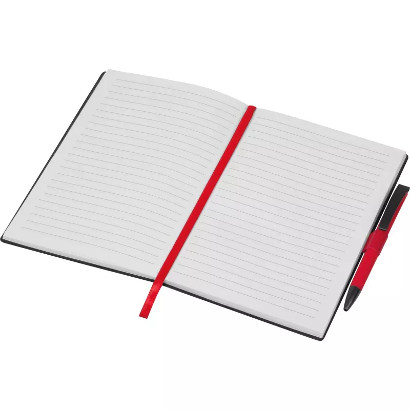 Notes A5 w linie z długopisem MERSIN - czerwony (562005)
