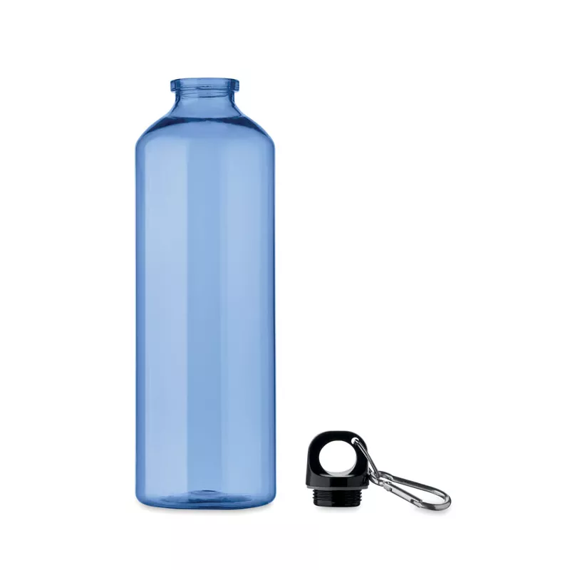 Butelka z RPET z karabińczykiem 750 ml MOSS RE750 - Przezroczysty Niebieski (MO2804-23)