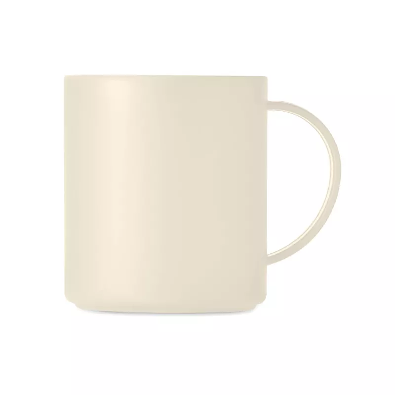 Kubek z PP wielokrotnego użytku 300 ml MONDAY - Bezowy (MO6256-13)
