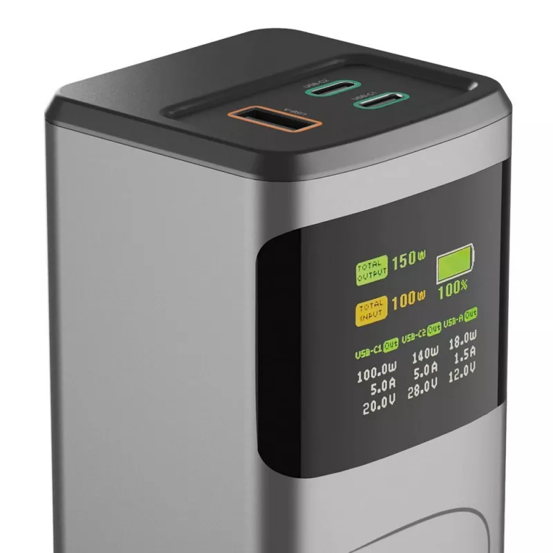Power bank 24000 mAh Hama High Power 150W - grafitowy (VH029-15)