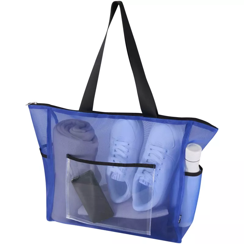 Mesh torba na zakupy 23 l z recyklingu z certyfikatem GRS - Błękit królewski (13013853)