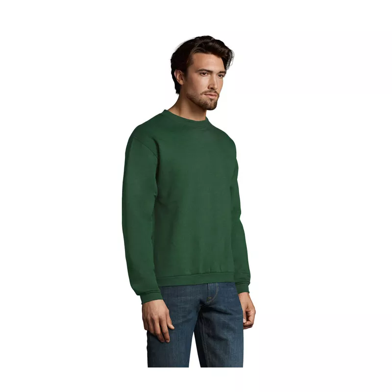 Bluza męska z okrągłym dekoltem 260 g/m² Sol's SPIDER - Ciemno-Zielony (S01168-BO)