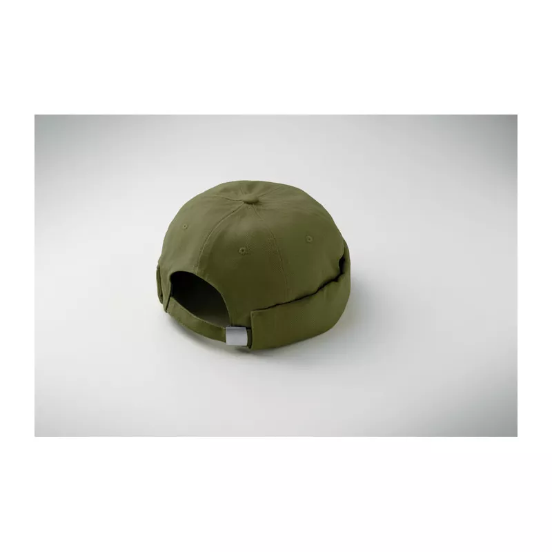 Czapka docker ze szczotkowanej bawełny 260 g/m² DOCK - Zieleń Wojskowa (MO2923-49)