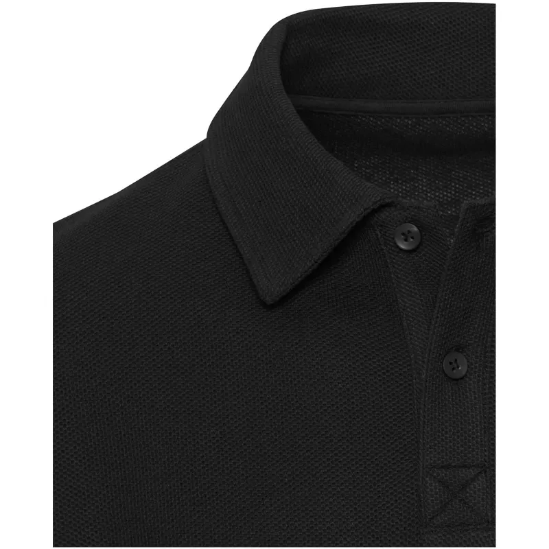 Apollo koszulka polo z długim rękawem, uniseks - Czarny (39550-BLACK)