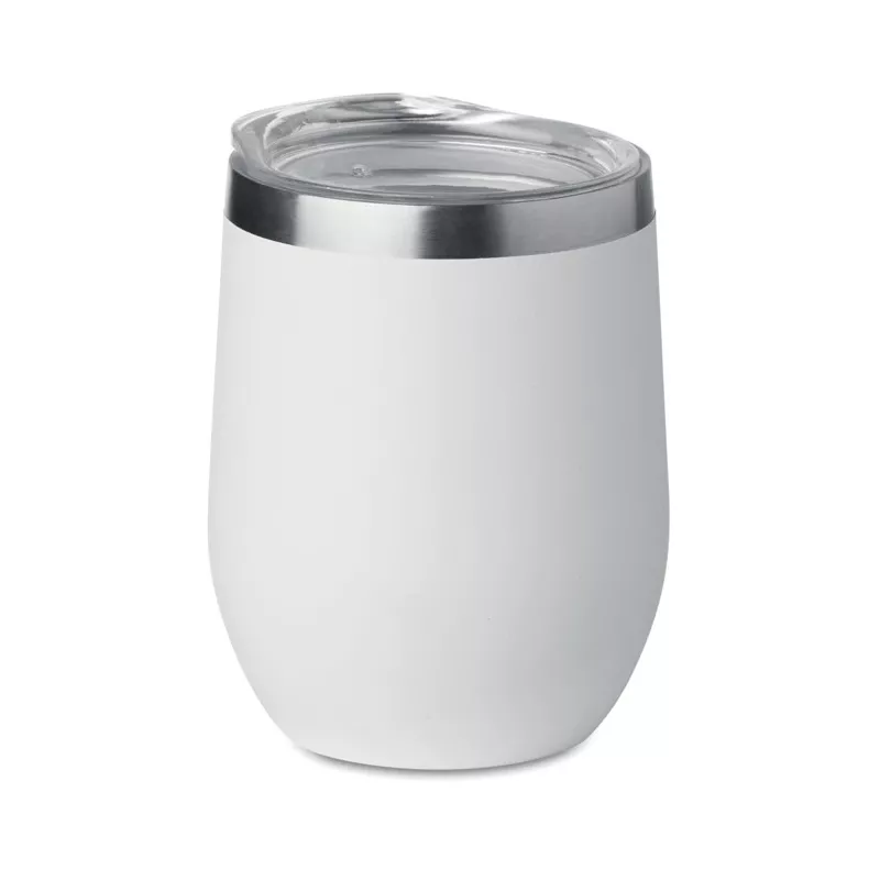 Kubek stalowy dwuścienny 300 ml CHIN CHIN - Bialy (MO9597-06)