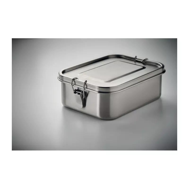 Lunchbox stalowy z przegródką 1200 ml SAO - Srebrny Mat (MO6671-16)