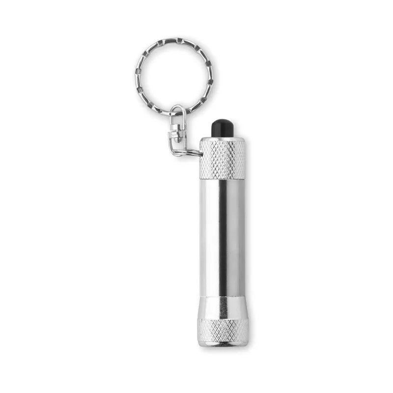 Brelok latarka LED aluminiowy ARIZO - Srebrny (MO8622-14)