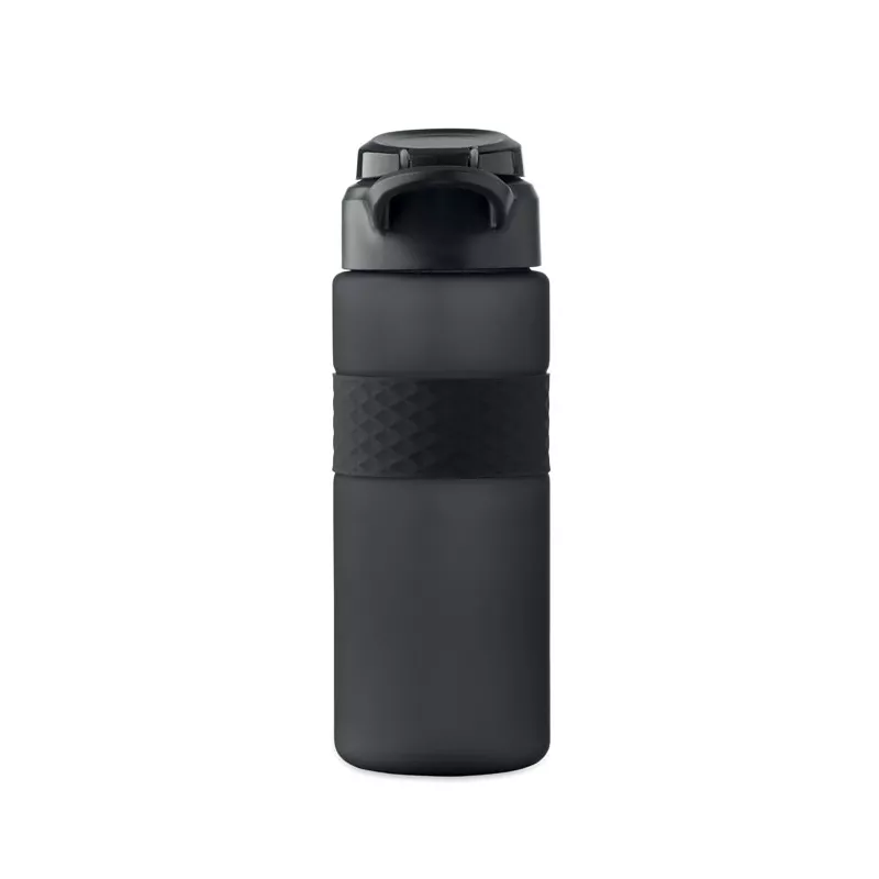 Butelka z RPET ze słomką 700 ml ISJFORDEN - Czarny (MO2755-03)