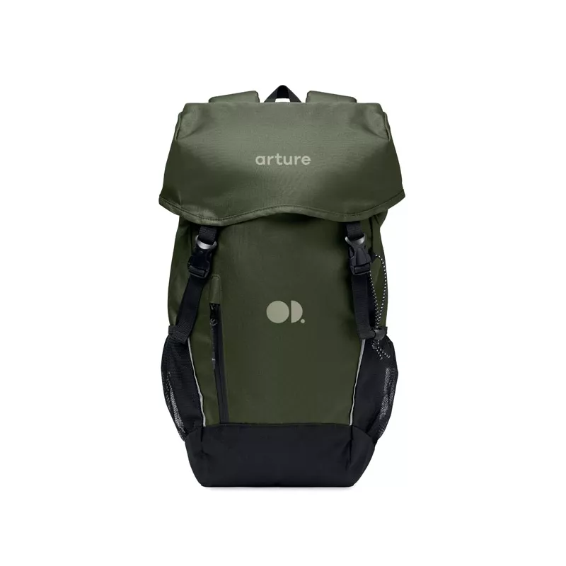 Plecak z RPET na laptop 15" 15 l SIENA - Ciemnozielony (MO3103-60)