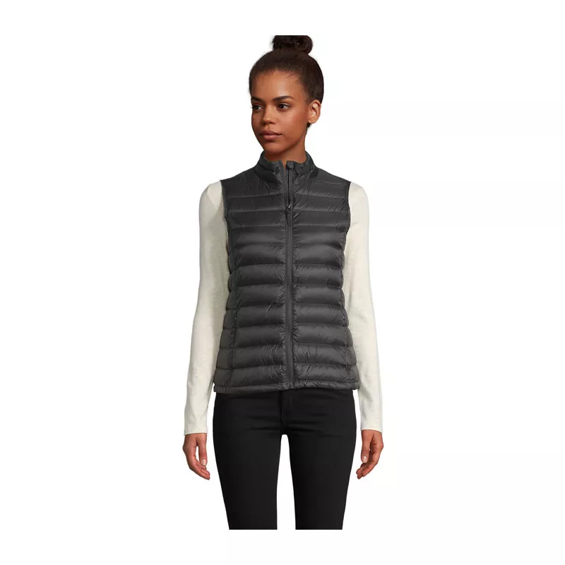 Kamizelka puchowa damska Sol's WILSON BW WOMEN - Czarny (S02890-BK)