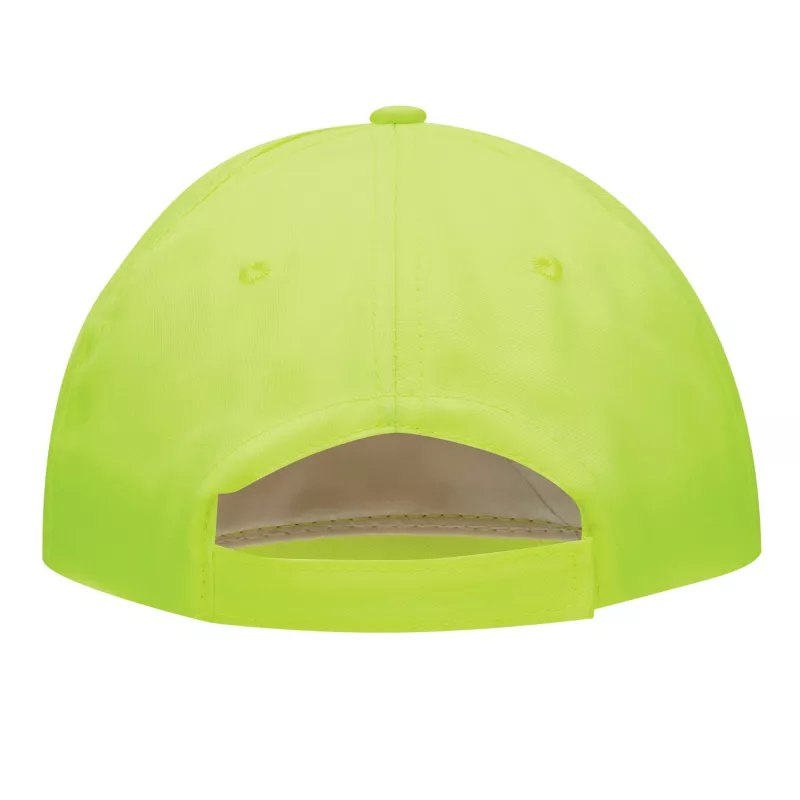 5 segmentowa czapka SHINY - biały, żółty (56-0701801)