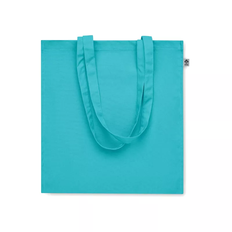 Torba z bawełny organicznej 220 g/m² BENTE COLOUR - Turkusowy (MO2197-12)